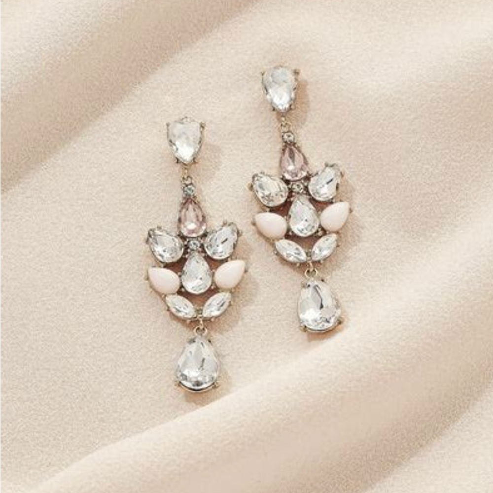 Olive & Piper crystal drop stud earrings